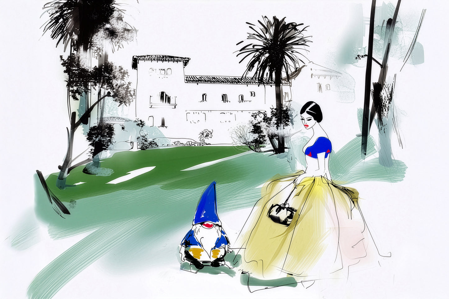MODERN FAIRY TALE: HOLLYWOOD HILLS SNOW WHITE